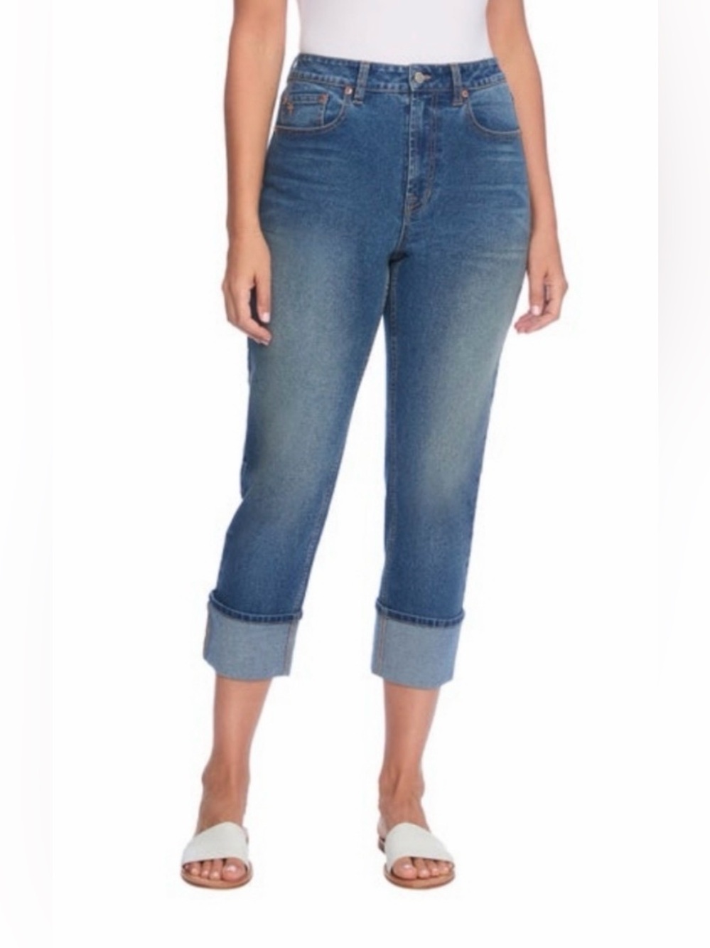 Frye Women's Cuffed Crop Jean (Size 6/28)